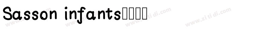 Sasson infants字体转换 Sasson infants字体转换